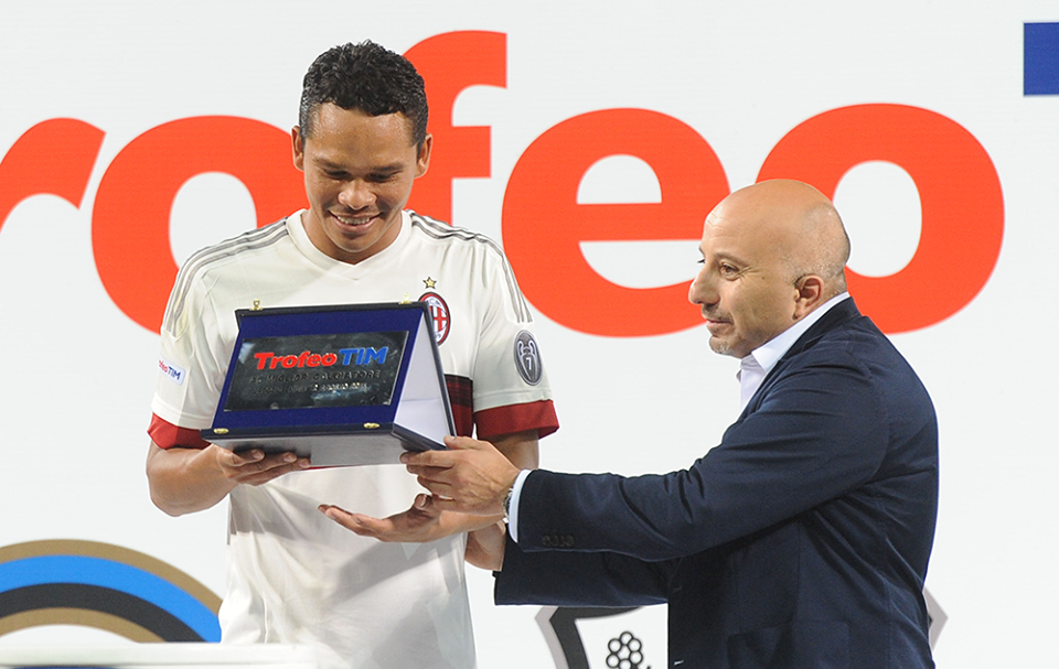 Carlos Bacca, MVP del Trofeo TIM