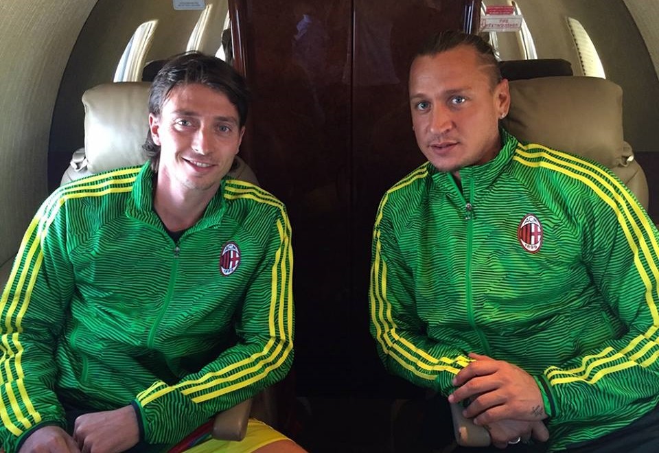 Montolivo e Mexes ad evento Adidas, Milan