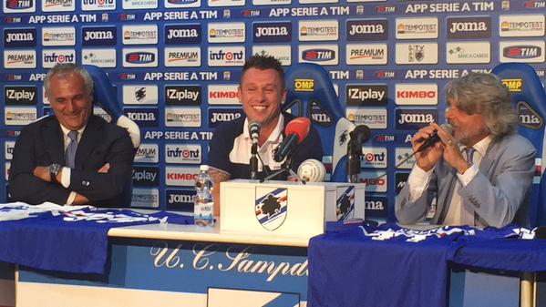 Presentazione Cassano, Sampdoria
