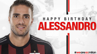 Gli auguri del Milan a Alessandro Matri